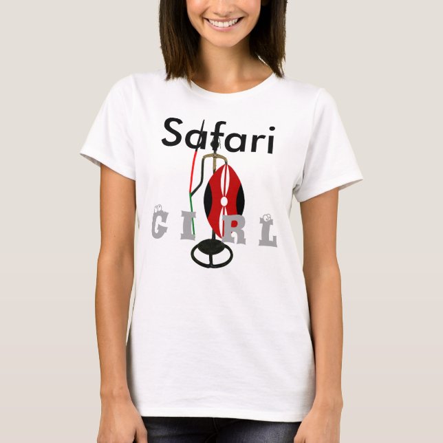 Chica Safari Kenia Camisa Hakuna Matata (Anverso)
