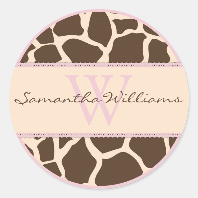 Chica Safari Pegatina GIR2 (Anverso)