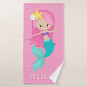 Chica Sirena Princesa Girly Pink Scales Cute Niños