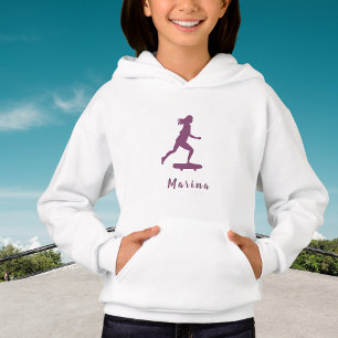 Chica Skater Nombre personalizado rosa personaliza