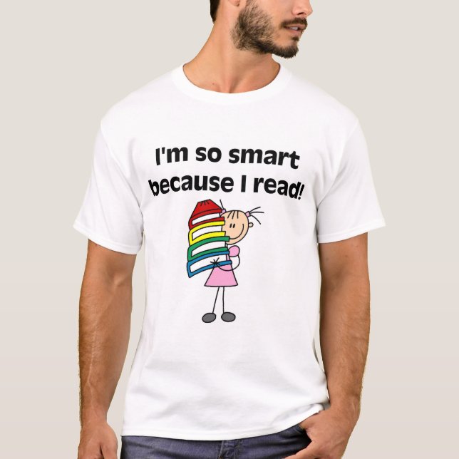 Chica Smart porque leí las camisetas y los regalos (Anverso)