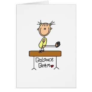 Chica sobre el haz de balance