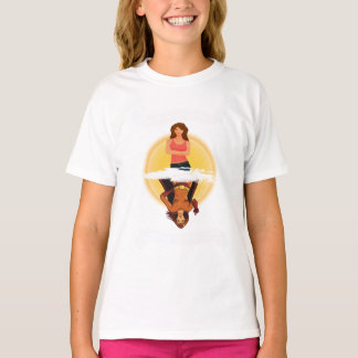 Chica/super héroe "cómo usted me ve" camiseta del