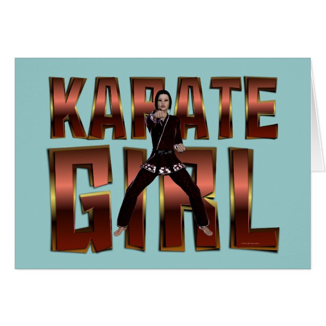 Chica SUPERIOR del karate (Anverso (Horizontal))