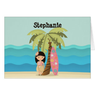 Chica Surfista de Hawái