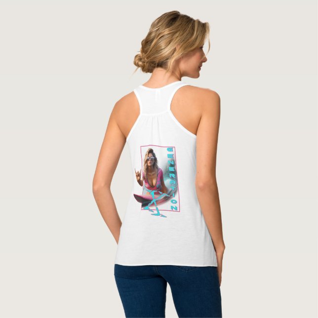 Chica Surfista de la Generación de Camisetas X en  (Reverso completo)