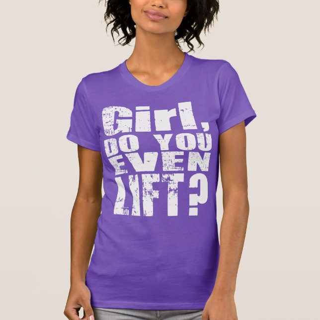 Chica, ¿Te Levantas? - Texto blanco - Camisa (Anverso)