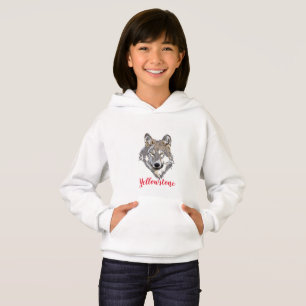 Chica Top Hoosock Sweatshirt Yellowstone Wolf