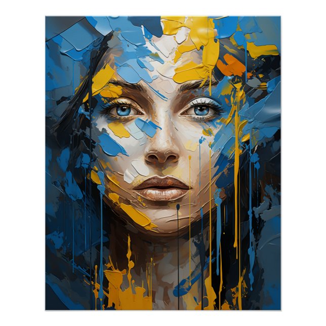 Chica ucraniana Póster Glossy (Anverso)