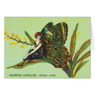 Chica verde de la mariposa