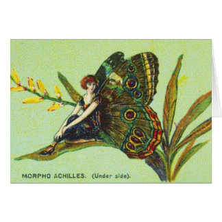 Chica verde de la mariposa