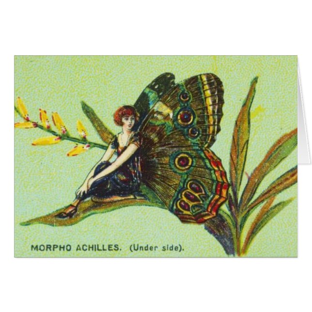 Chica verde de la mariposa (Anverso (Horizontal))