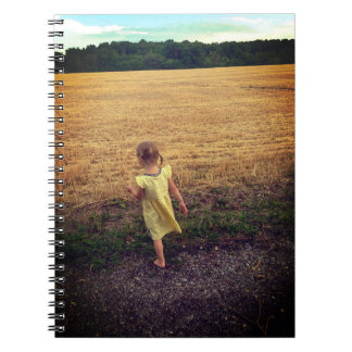 Chica, Vestido Amarillo, Cuaderno de Espiral de Ca