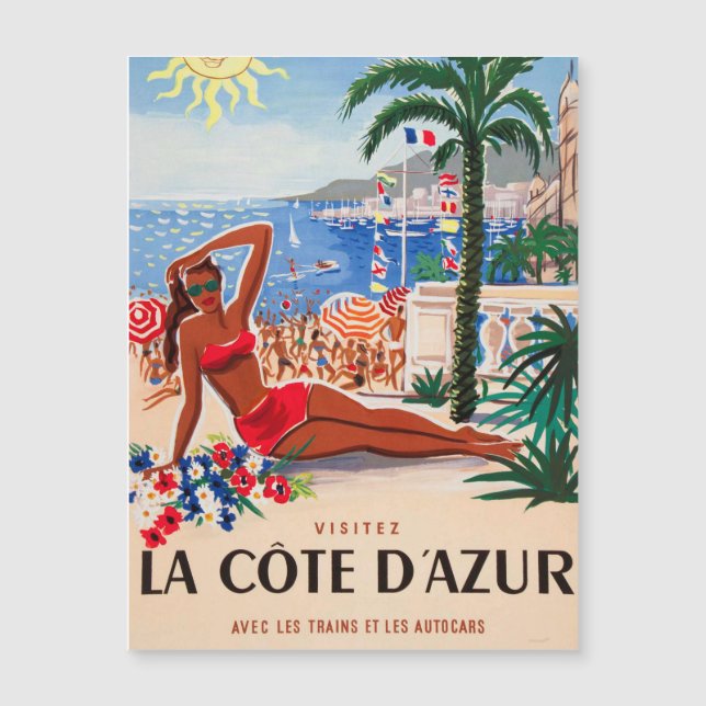 Chica Vintage Cote D'Azur Beach (Anverso)