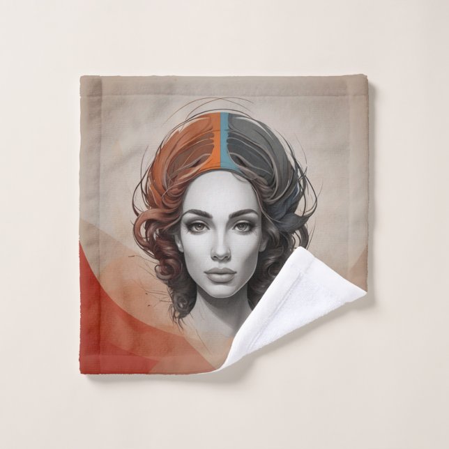 chica vívido fuera de adentro (Toallita)