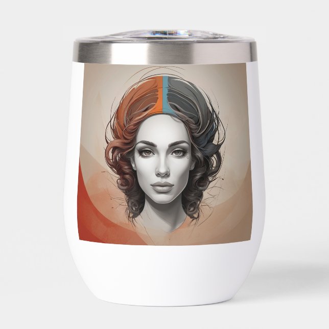 chica vívido fuera de adentro (Frente)