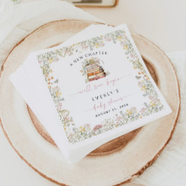 Chica Wildflower del papel de la servilleta de Bab