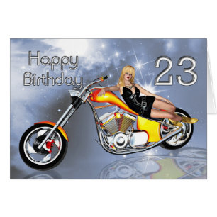 Chica y helicóptero 23 Tarjeta de cumpleaños