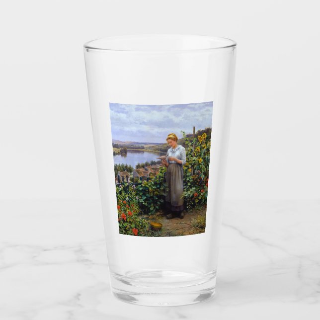 Chica y su Mascota Dove (Mujer joven y pájaro) (Anverso)