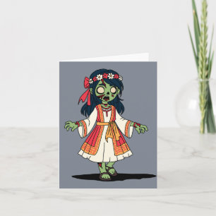 Chica zombi griego lindo