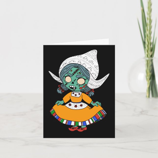 Chica Zombie Holandés lindo (Anverso)