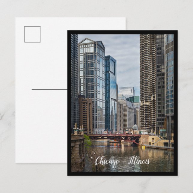 Chicago City, postal de Illinois (Anverso / Reverso)