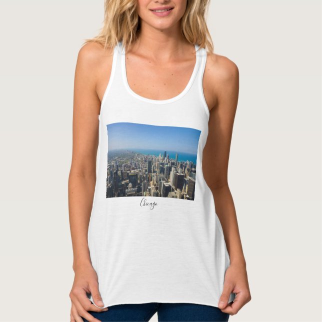 Chicago desde arriba Tank Top (Anverso)