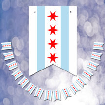 Chicago Flag Party, banderas de banderines / Bodas