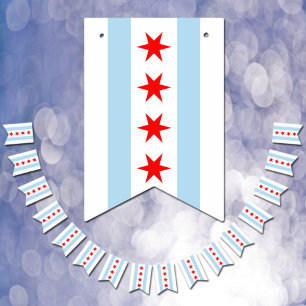 Chicago Flag Party, banderas de banderines / Bodas