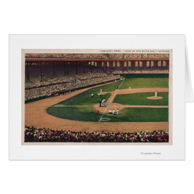Chicago, IL - Comisión Park, Home Plate, Basebal (Anverso (Horizontal))