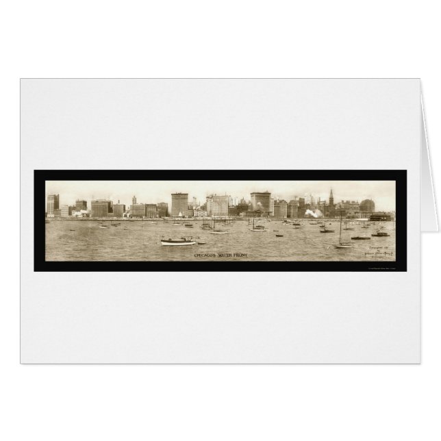 Chicago, IL Waterfront Photo 1913 (Anverso (Horizontal))
