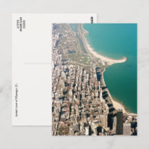 Chicago, Ill Tarjeta postal de vista aérea