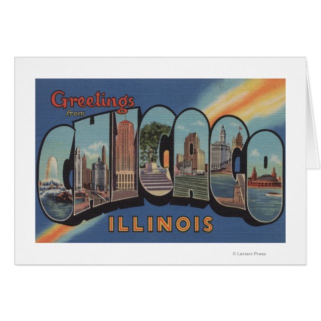 Chicago, Illinois - Grandes Escenas de letras (Anverso (Horizontal))