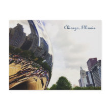 Chicago Illinois La Tarjeta Post Bean