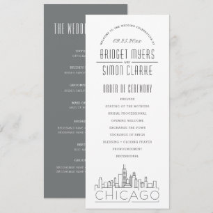 Chicago Programa de Boda Deco Moderno