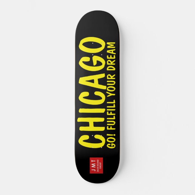 CHICAGO VAMOS!! SKATEBOARDS / JMT SKATEBOARDS (Anverso)