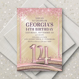 Chicas 14ª invitación por cumpleaños