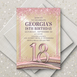 Chicas 18ª invitación por cumpleaños