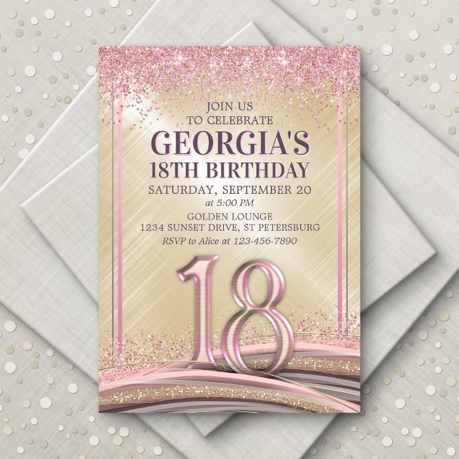 Chicas 18ª invitación por cumpleaños (Subido por el creador)