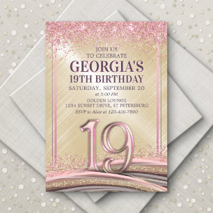 Chicas 19ª invitación por cumpleaños