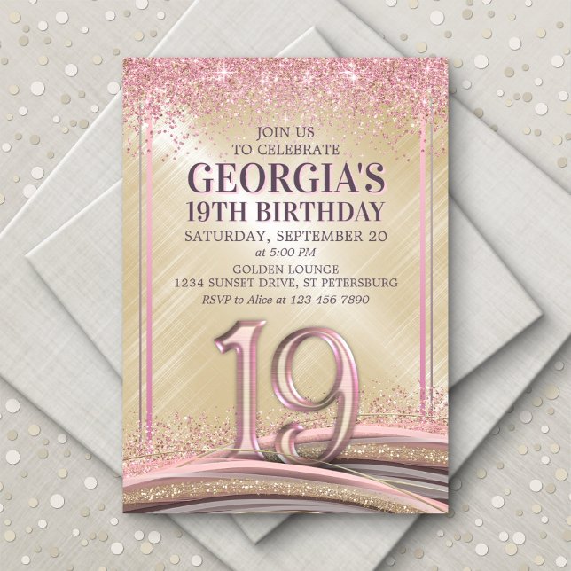 Chicas 19ª invitación por cumpleaños (Subido por el creador)
