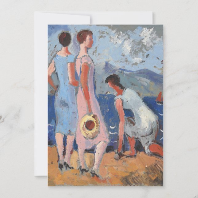 Chicas a orillas del mar | Christopher Wood (Anverso)