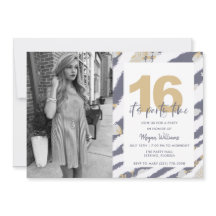 Chicas adolescentes Foto invitación a fiesta de cu