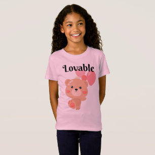 Chicas adorables camiseta fina de Jersey