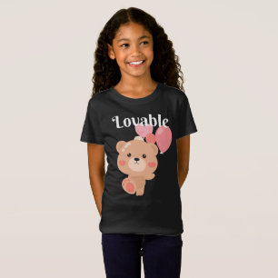 Chicas adorables camiseta fina de Jersey