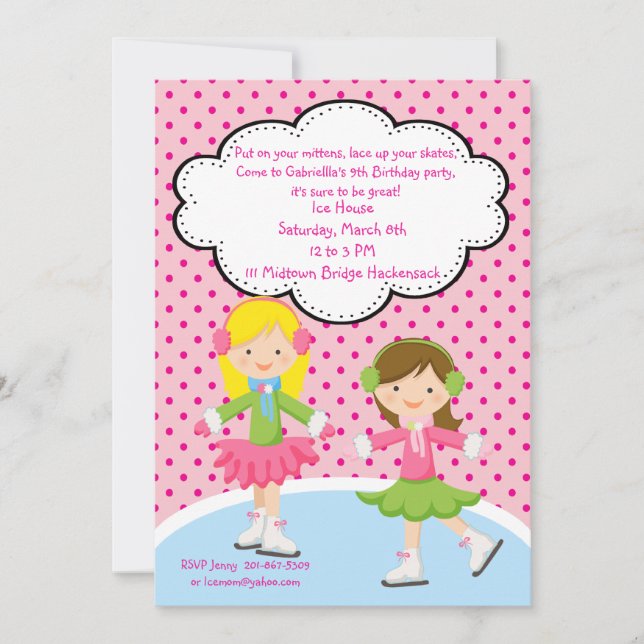 Chicas Adorables Invitación al cumpleaños para pat (Anverso)