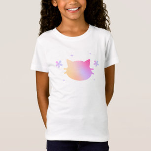 Chicas adoran una colorida camiseta de gato