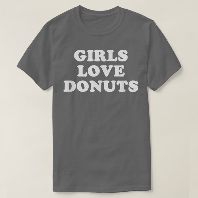 Chicas aman a los donuts camisetas retro (Diseño del anverso)