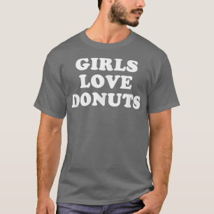 Chicas aman a los donuts camisetas retro