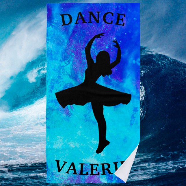 Chicas Blue Galaxy Dance Beach Toalla con Nombre (Subido por el creador)
